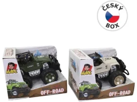 MaDe 16718 - Auto off - road, vojenský, 2 farby, 20 x 13 x 13 cm