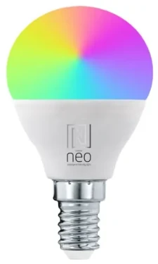 IMMAX NEO LITE SMART LED žiarovka E14 6W RGB+CCT farebná a biela / stmievateľná / Wi-Fi / P45 / TUYA (07745L)