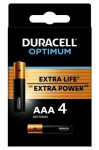 DURACELL - Optimum alkalická batéria mikrotužková AAA 4 ks (42391)