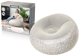 Mamido Nafukovacie kreslo Bestway 75052 šedé