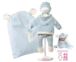 Llorens M738-59 oblečok pre bábiku bábätko NEW BORN veľkosti 40-42 cm s doplnkami