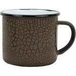 Belis BELIS Smaltovaný hrnček 8 cm/0,35l, croco efekt - Belis - Belis