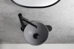 SAPHO - MINOR betónové umývadlo na dosku, priemer 26cm, šedá mat MR26017