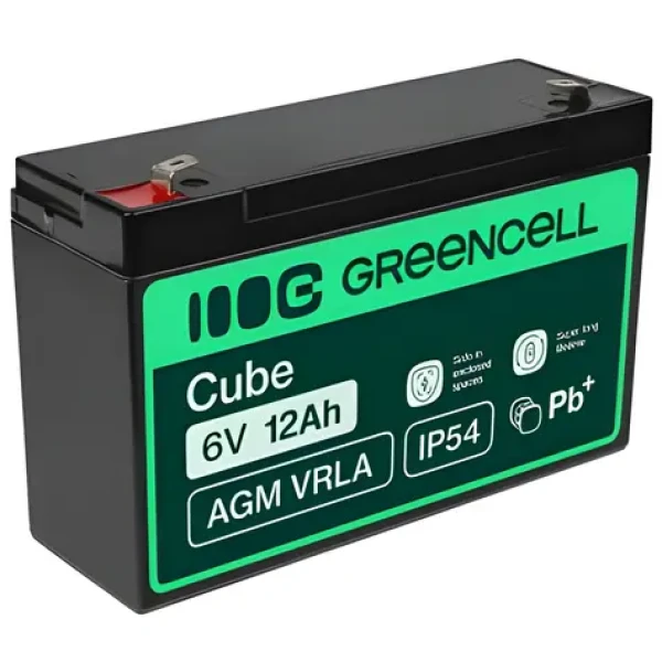 Green Cell AGM01 / Batéria / AGM / 6 V / 12 Ah / pre UPS (AGM01)