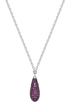 Brosway Strieborný náhrdelník so zirkónmi Tear Drop Passion Ruby Fancy FPR121
