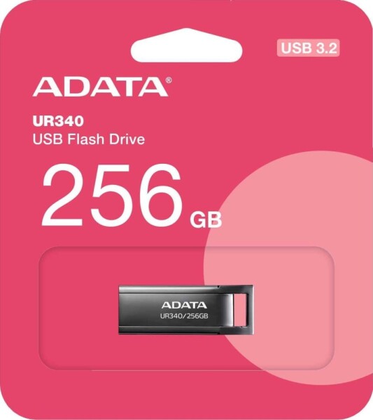 ADATA MEMORY DRIVE FLASH USB3.2 256G/BLACK AROY-UR340-256GBK ADATA