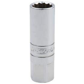 KS Tools 918.3990 3/8" CHROMEplus® špeciálna objímka na zapaľovacie sviečky, tenkostenná, 14 mm; 918.3990
