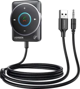 Ugreen CM723 čierna / Bluetooth audio adaptér / USB / Jack 3.5mm / mikrofón (35002)