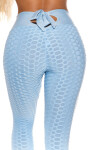 Sexy High Waist Push-Up Leggings with Bow babyblue L/XL