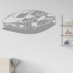 Veselá Stena Samolepka Auto budúcnosti Farba: šedá, Veľkosť: 100 x 45 cm