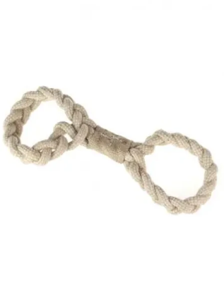 AnimALL Hračka Preťahovadlo jutovo-bavlnenej osmička 35 cm (110315)
