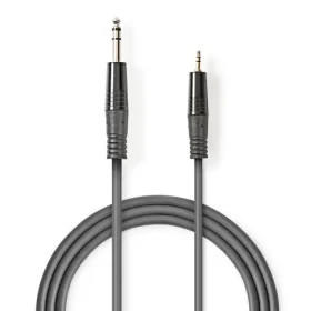 Nedis Stereo Audio kábel jack 6.35 mm (M) - jack 3.5 mm (M) 1.50 m tmavo šedá (COTH23205GY15)