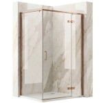 REA - Sprchovací kút Bruno 100x80 Brush Copper REA-K3603