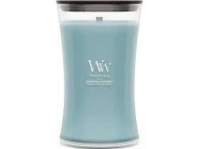 Woodwick Cedarwood Ocean Moss sviečka veľká (5038581187969)