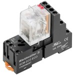 Weidmüller DRMKIT 24VAC 4CO LD/PB reléový modul, 24 V/AC, 5 A, 4 prepínacie, 10 ks; 1542530000