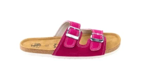 Dětské barefoot korkové pantofle růžové 35