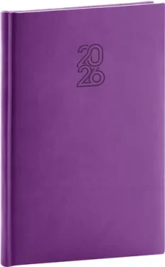 NOTIQUE Týždenný diár Aprint 2026, fialový, 15 x 21 cm (PGD-TA5AP-6864)