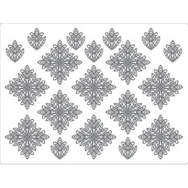 Silikónová forma na čipku „Jednotlivé kvety“ 40 × 30 cm - Martellato - Martellato