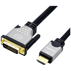 Roline DVI prepojovací kábel DVI-D 18 + 1 pól Zástrčka, Zástrčka HDMI-A 10.00 m viacfarebná 11.04.5875 tienený DVI kábel; 11.04.5875