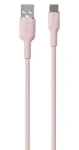 Puro Soft Silicone Cable ružová / Dátový kábel / USB-A - USB-C / 1,5 m (PUUSBCICONROSE)