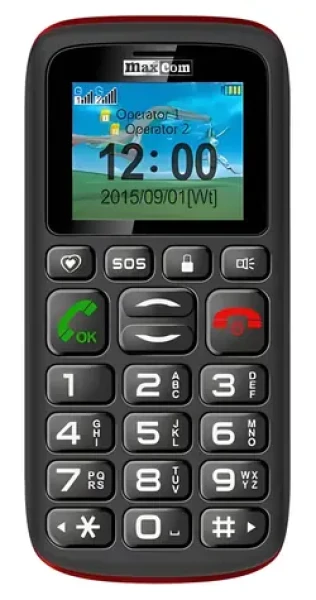 Maxcom MM428L čierna / Mobilný telefón pre seniorov / 1,8 "/ microSD 4GB / SOS tlačidlo / USB-C (MM428 L)