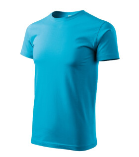 Ťažké nové tričko unisex tyrkysové 3XL