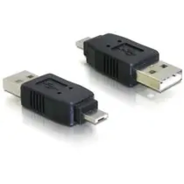 DeLock redukcia micro USB A samec na USB A samec (65037)