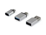 Equip strieborná / Sada OTG adaptérov / USB-C - USB-A / USB-C - Micro-USB / USB-A - USB-C / hliník (133475)