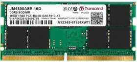 Transcend JetRam 16GB (1x16GB) 4800MHz / SODIMM / DDR5 / CL40 / 1.1V / 1Rx8 (JM4800ASE-16G)