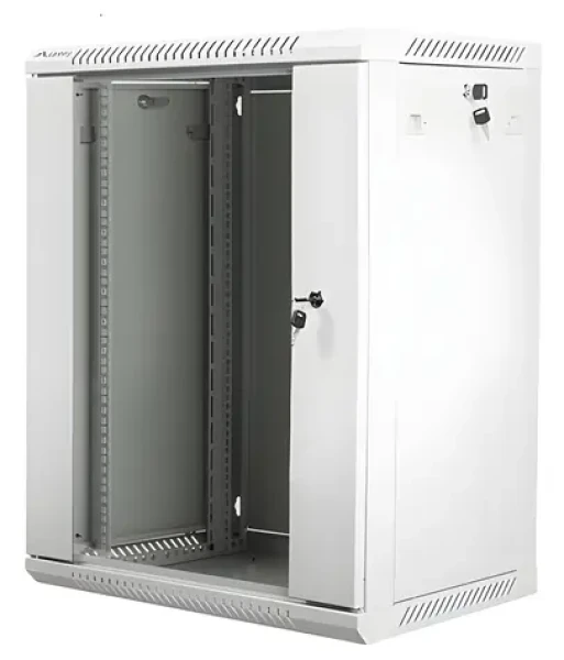 Lanberg WF01-6415-10S sivá / Nástenný rozvádzač 19" / 15U / 600 x 450 mm / 60 kg / flat pack (WF01-6415-10S)