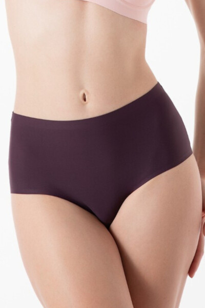 Dámske jednoduché maxi nohavičky Dark Purple - Julimex XL