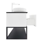 Kúpeľňová skrinka s krycou doskou SAT B-Way 119x30x45 cm biela lesk BWAY120WTKUBF BWAY120WTKUBF