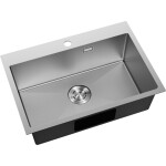 MEXEN - Solix oceľový drez 1-bowl 650 x 450 mm, nerez HC 6403651000-01HC