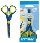 Mitama Good Vibes modrá žltá / Nožnice / detské / zaoblené čepele / 13 cm (61286-90169)