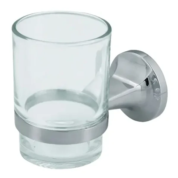 Spirella LAGUNE nástenný pohár na kefky chrómovaná oceľ (7610583031662)