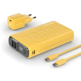 RealPower PB-20000 žltá / Powerbanka 20000 mAh / USB USB-C / 22,5 W (390655)