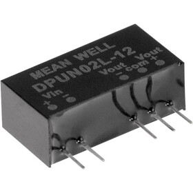 MEAN WELL DPUN02L-12 DC / DC menič napätia +12 V/DC, -12 V/DC 83 mA 2 W Počet výstupov: 2 x; DPUN02L-12