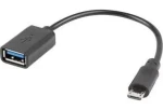 Lanberg AD-OTG-UM-01 čierna / Adaptér / USB-A - Micro USB (AD-OTG-UM-01)