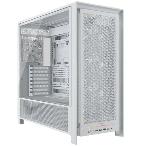Corsair FRAME 5000D RS biela / E-ATX / 4X USB-A / 1x USB-C / 4X 140mm / bez zdroja / priehľadná bočnica (CC-9011308-WW)