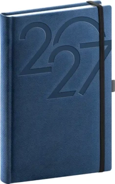 NOTIQUE Denný diár AJAX 2027 modrý / 15 x 21 cm