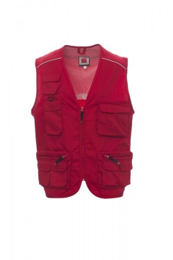 Pracovná vesta Payper Pocket Farba: Červená, Veľkosť: 2XL (000187005403000XXL)