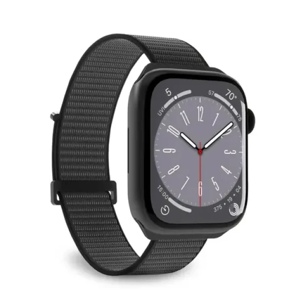 Puro Sport čierny / Remienok pre Apple Watch / 42/44/45/49 mm / Nylon (PUSPORTAW44BLK)