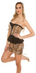 Sexi bandeau-minidress KouCla peplum Einheitsgroesse