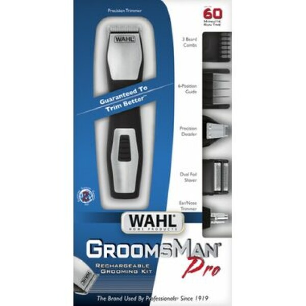 Wahl 9855-1216 GroomsMan Pro / multifunkčný zastrihávač / Šírka čepele: 30 mm / min. 1mm / 4 nástavcov (WHL-9855-1216)