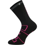 VOXX Ponožky sportovní REFLEXON s reflexním prvkem ČERNÉ s neon růžovou 39-42 125810