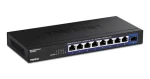 Trendnet TEG-S5091 / Switch / 8x 2,5G + 1x 10G SFP+ / 60 Gbit/s / unmanaged / bez ventilátora (TEG-S5091)