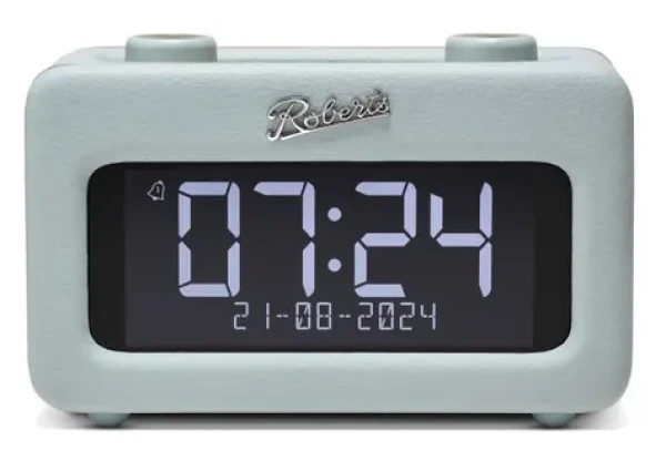 Roberts Radio Revival Rest Duck Egg Blue / Rádiobudík / DAB+ a FM / USB-A / BT / LCD Displej / 3.5mm (REV-RESTDEE)