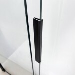 REA - Vaňová zástena posuvná Dario Black 120 REA-W7887