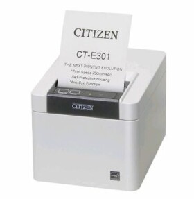 Citizen CT-E301 biela / pokladničná / 80mm / Termotlačiareň / 203dpi / USB / rezačka (CTE301XXEWX)