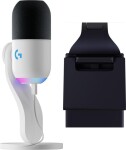 Logitech G Yeti GX biały (988-000576) + Lampa Litra Glow